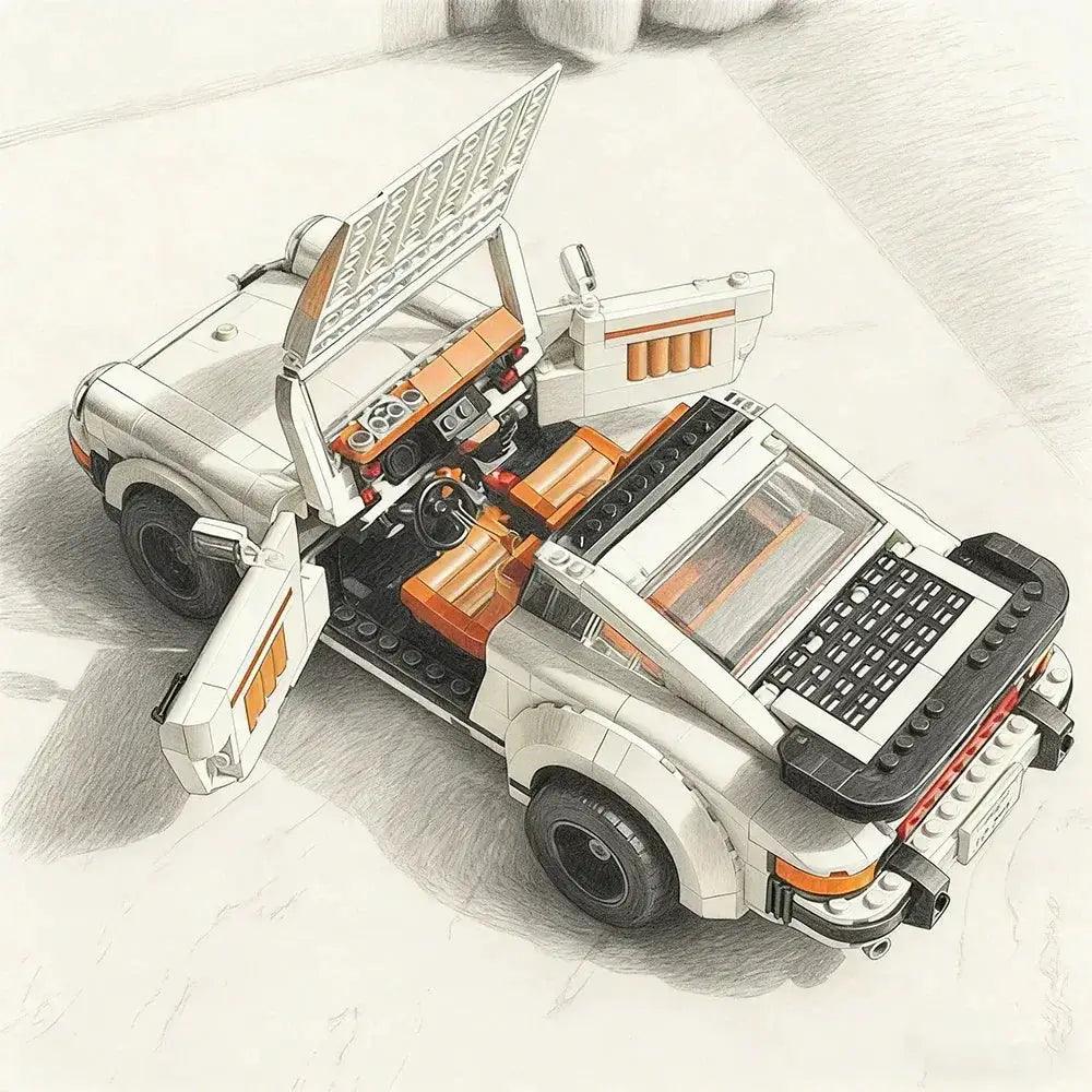 Retro Car Model Kit Educational Blocks Pro Set - ToylandEU™