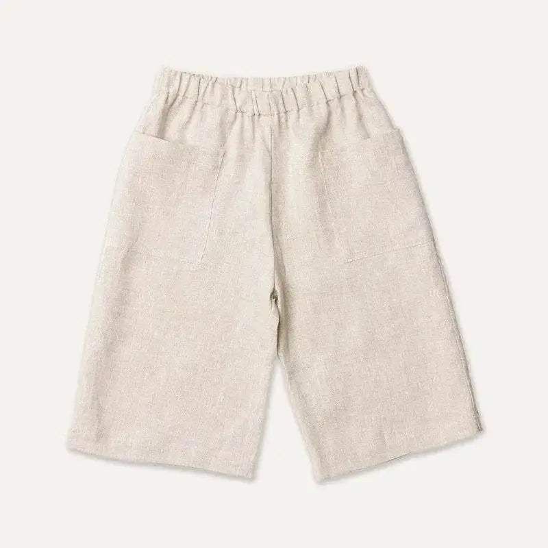Retro Girls Cotton And Linen Ankle-Length Pants TZ157 - ToylandEU
