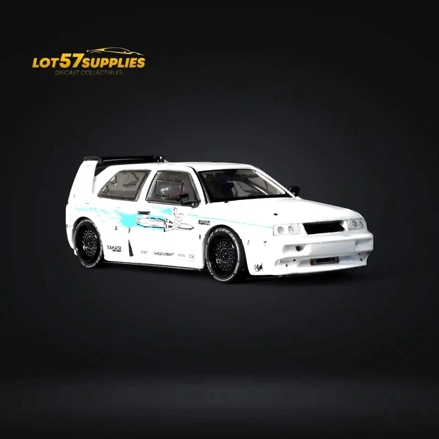 Rhino Model VW Golf Mk3 Concept - White Fast & Furious Livery 1:64 - ToylandEU