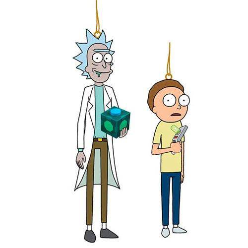 Rick And Morty Ornament | 3.5in 2pc | Toylandeu™