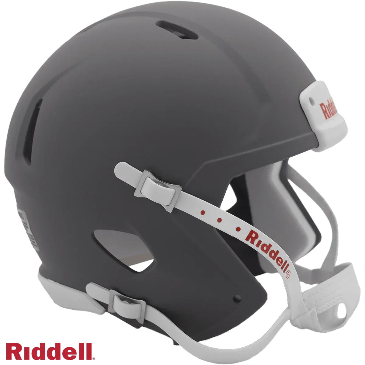 Riddell Blank Mini Helmet Shell Matte Grey With Chin Strap - ToylandEU™