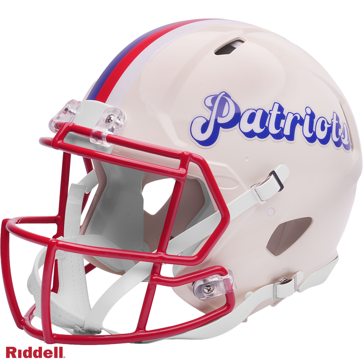 New England Patriots Helmet Riddell Authentic Full Size Speed Style Retro Collection