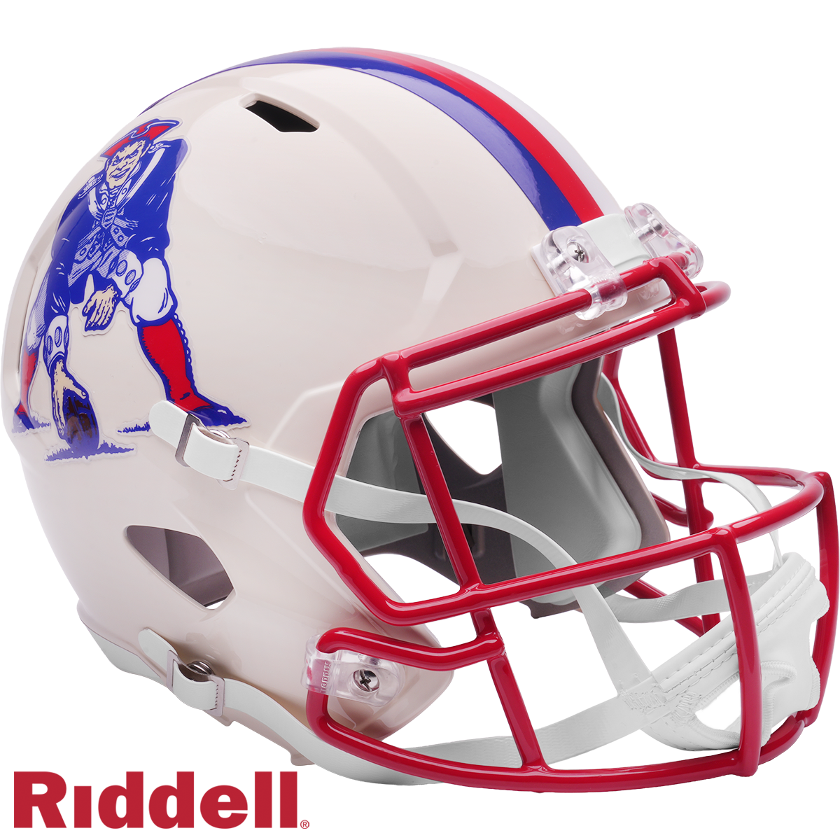 New England Patriots Helmet Riddell Replica Full Size Speed Style Retro Collection