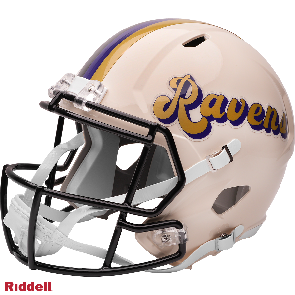 Baltimore Ravens Helmet Riddell Replica Full Size Speed Style Retro Collection