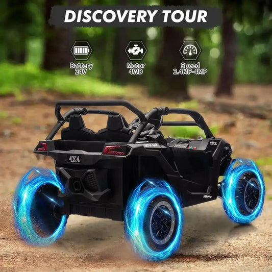 24V Kids Ride On Car 4WD With Remote LED Illumination - ToylandEU™