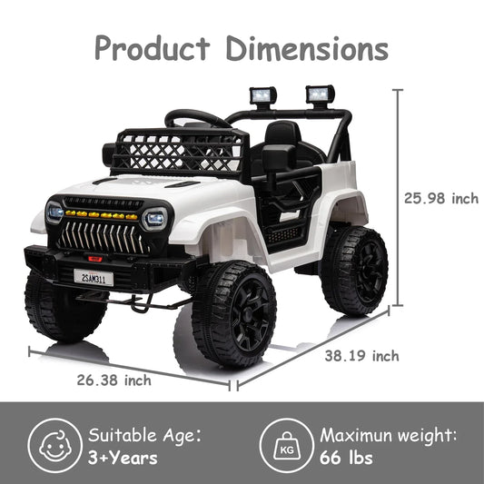 Ride On Car For Kids With Remote Control Realistic Suspension - ToylandEU