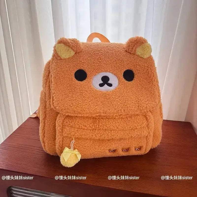Rilakkuma Plush Backpack Korilakkuma Large Capacity - ToylandEU