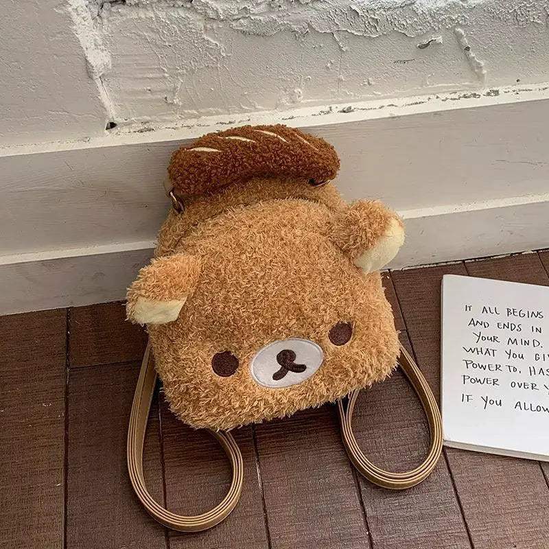 Rilakkuma Plush Bear Backpack Cute Lightweight Travel Accessory - ToylandEU