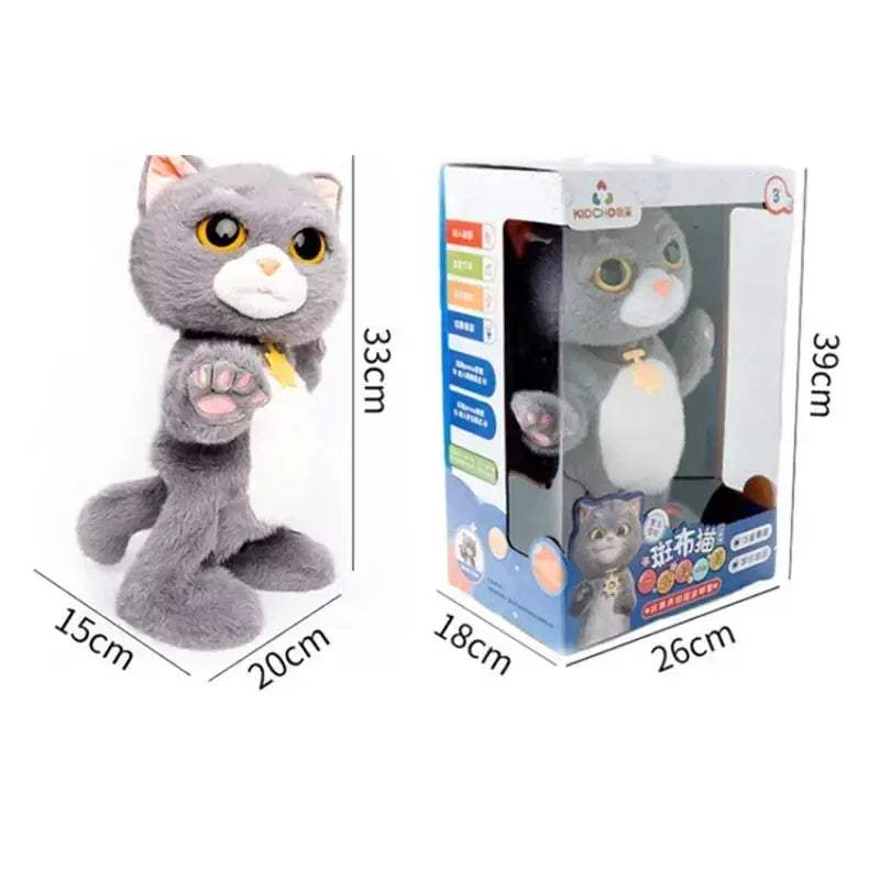 Robot Cat Toy Large Dancing Walking Talking Plush Pet - ToylandEU™