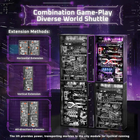 Robotime 3D Puzzle Model Kits DIY Marble Run with LED Light - ToylandEU™