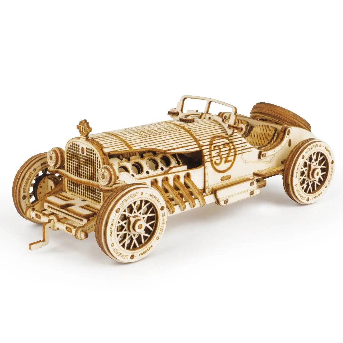 Robotime Movable Wooden Model Kit Steam Train Puzzle - ToylandEU™