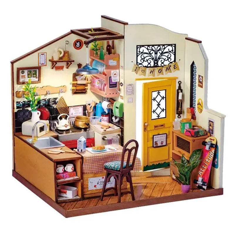 Robotime Rolife Miniature House Homey Kitchen Set 3D Puzzle - ToylandEU™
