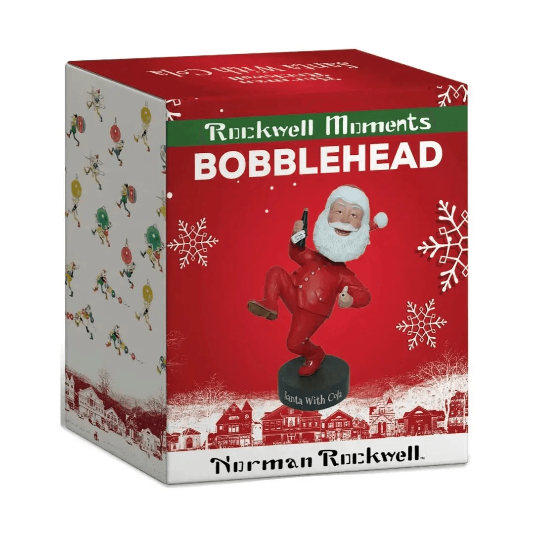 Rockwell Bobblehead Santa With Cola Collectible Keepsake - ToylandEU