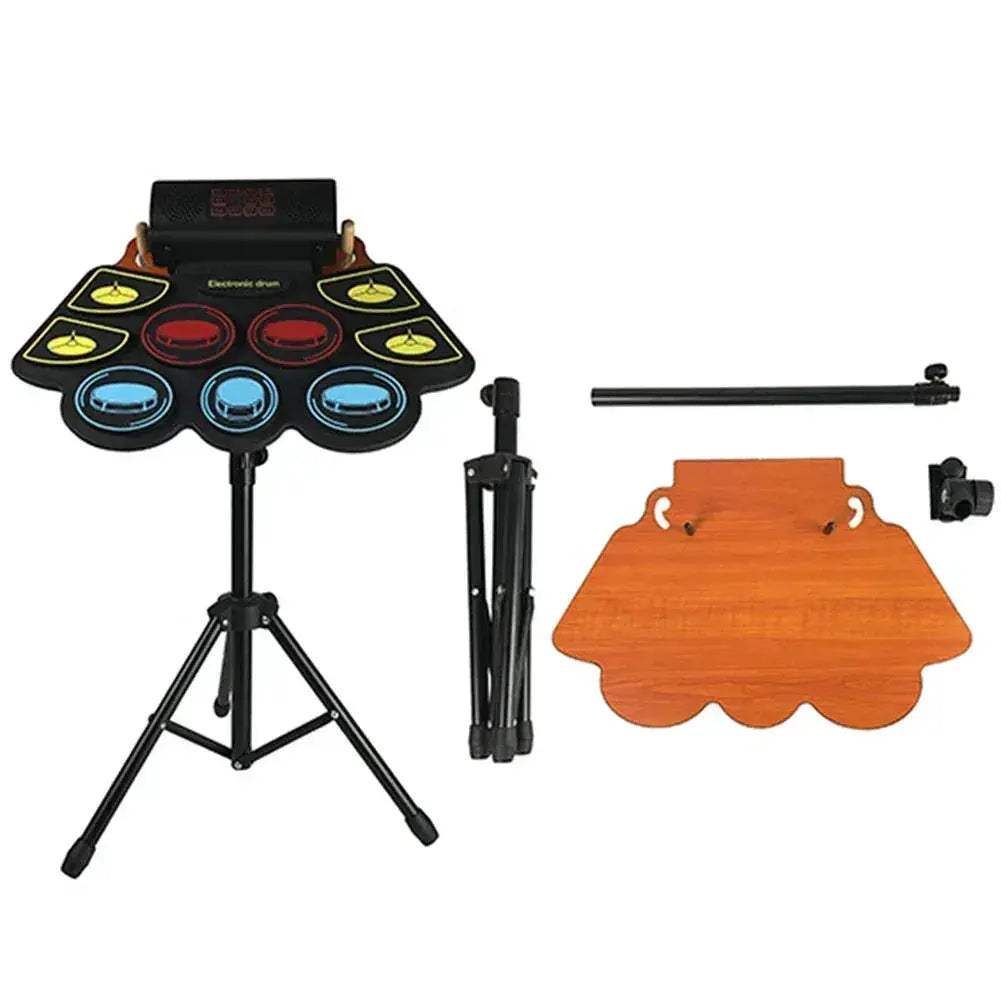 Roll Up Electronic Drum Set With 9 Pads And Pedals - ToylandEU