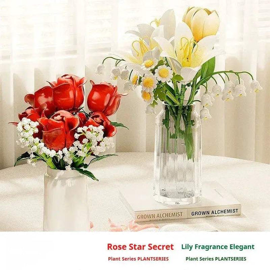 Romantic Building Block Set Flower Bouquet Toyland EU - ToylandEU™