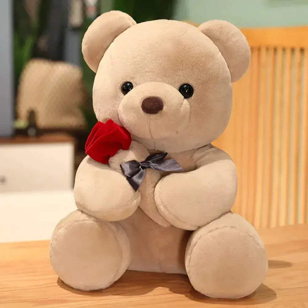 Romantic Rose Bear Plush For Valentine Day Gift Keepsake - ToylandEU