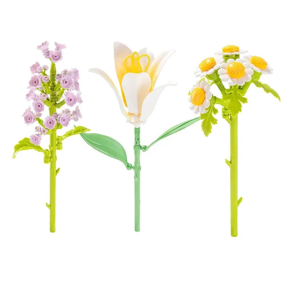 Romantic Tulip Bouquet Building Blocks Set Gifting Idea - ToylandEU™