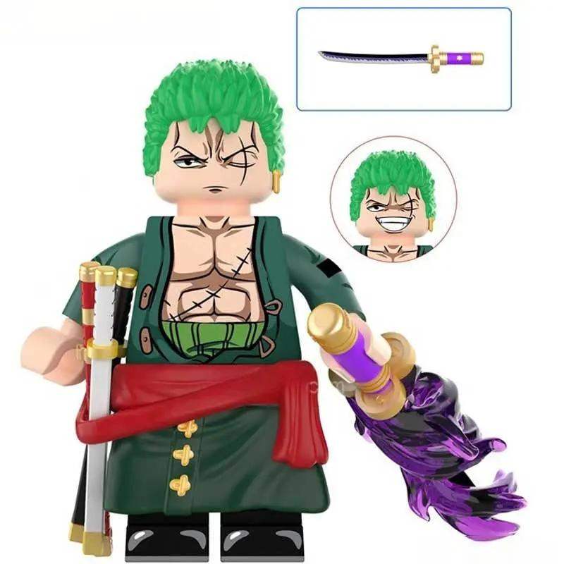 Roronoa Zoro from One Piece Lego Anime Minifigures Custom Toys 6 - Minifigure Toys