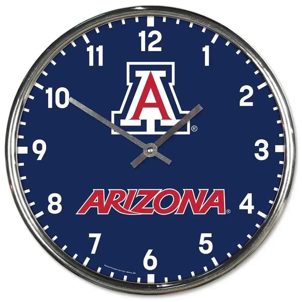 Arizona Wildcats Chrome Round Wall Clock Officially Licensed - ToylandEU™