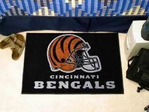 Cincinnati Bengals Rug 19x30 Starter Style Helmet Design - ToylandEU™