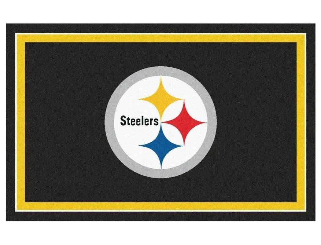 Pittsburgh Steelers NFL Rug 5x8 Area Rug Chromojet Official - ToylandEU™