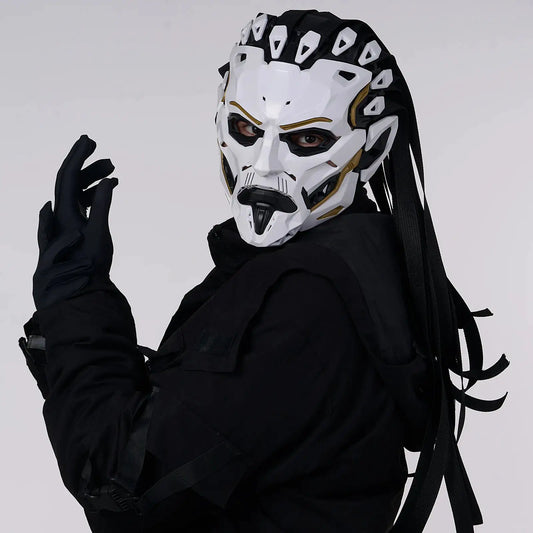 JAUPTO Punk Witcher Mask Halloween Costume Prop Face Mask for Parties Quality Assurance Cosplay Accessory - ToylandEU