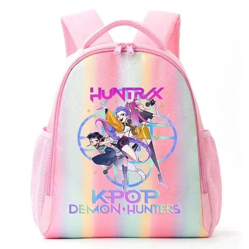 Anime Rainbow Backpack With Demon Hunters Design For Students - ToylandEU
