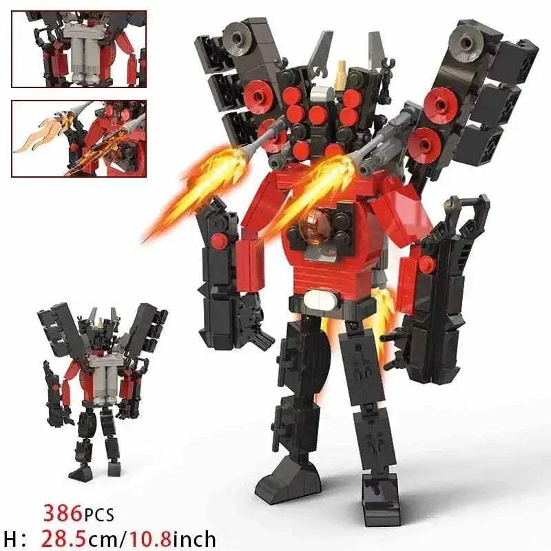 Moc Skibidi Toilet Action Figures Model Building Blocks Toys - ToylandEU
