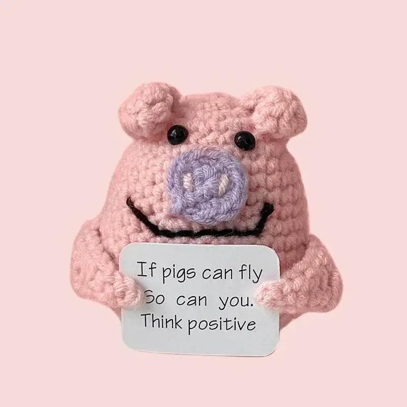 Funny Crochet Positive Energy Egg Doll Home Decor Gift - ToylandEU