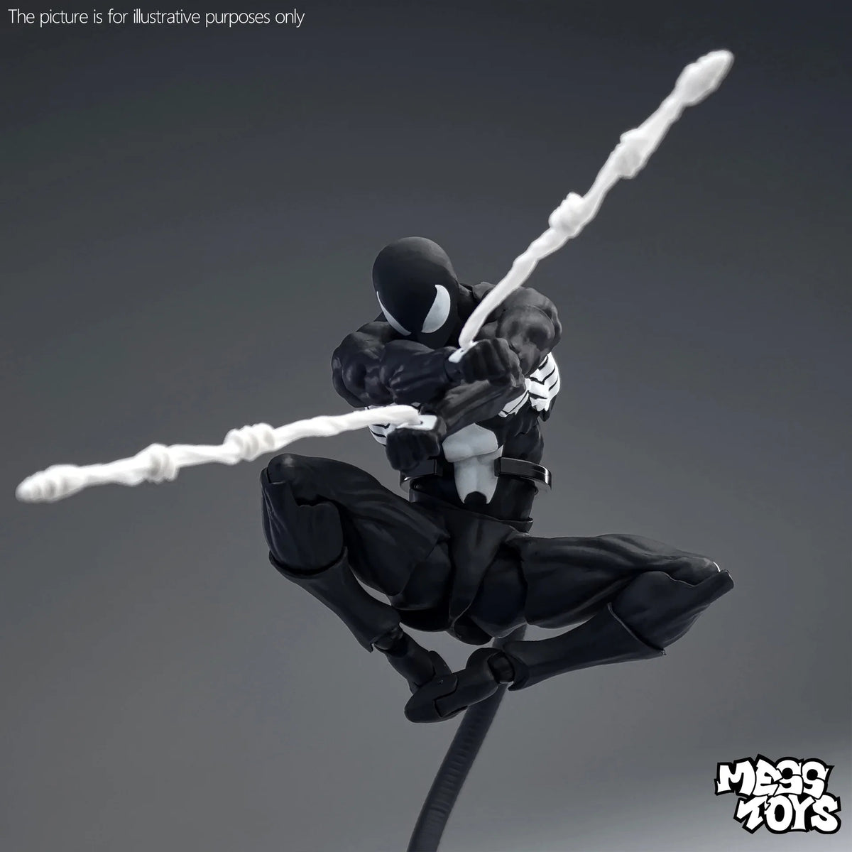 Spider-Man Joint Action Figure | Symbiote PVC | Boxed Set | 20cm Display