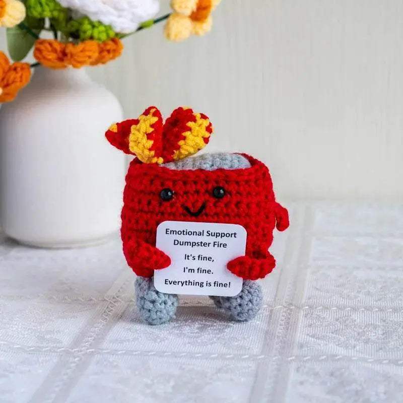 New Knitted Positive Turtle Doll Handmade Emotional Support - ToylandEU