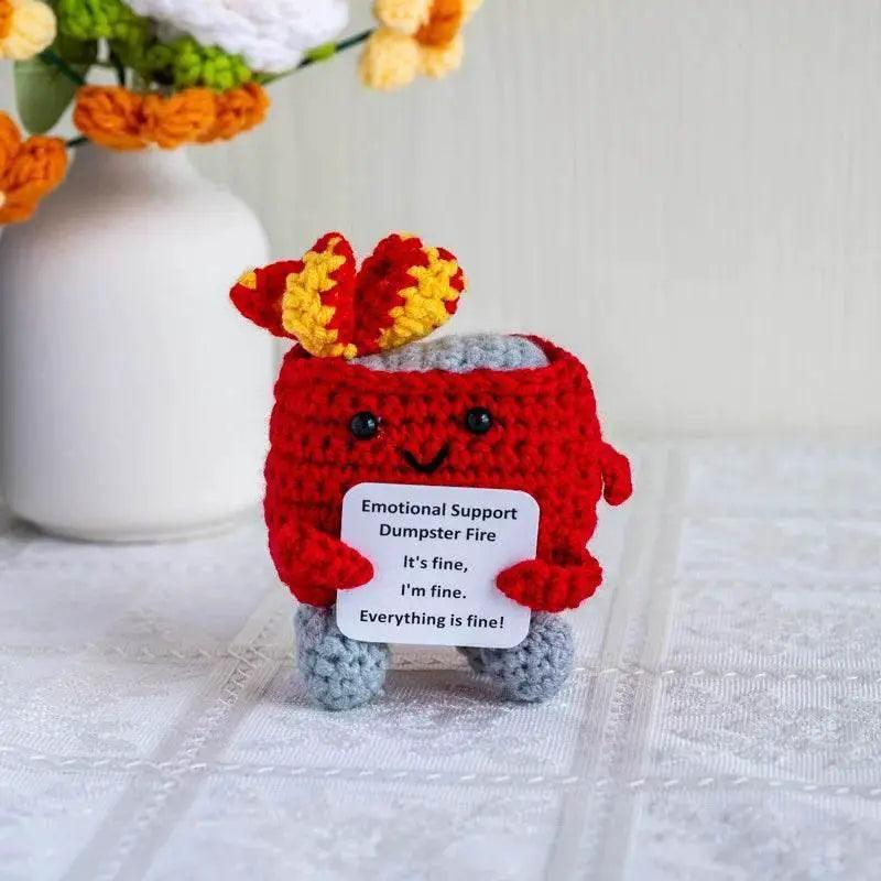 New Knitted Positive Turtle Doll Handmade Emotional Support - ToylandEU