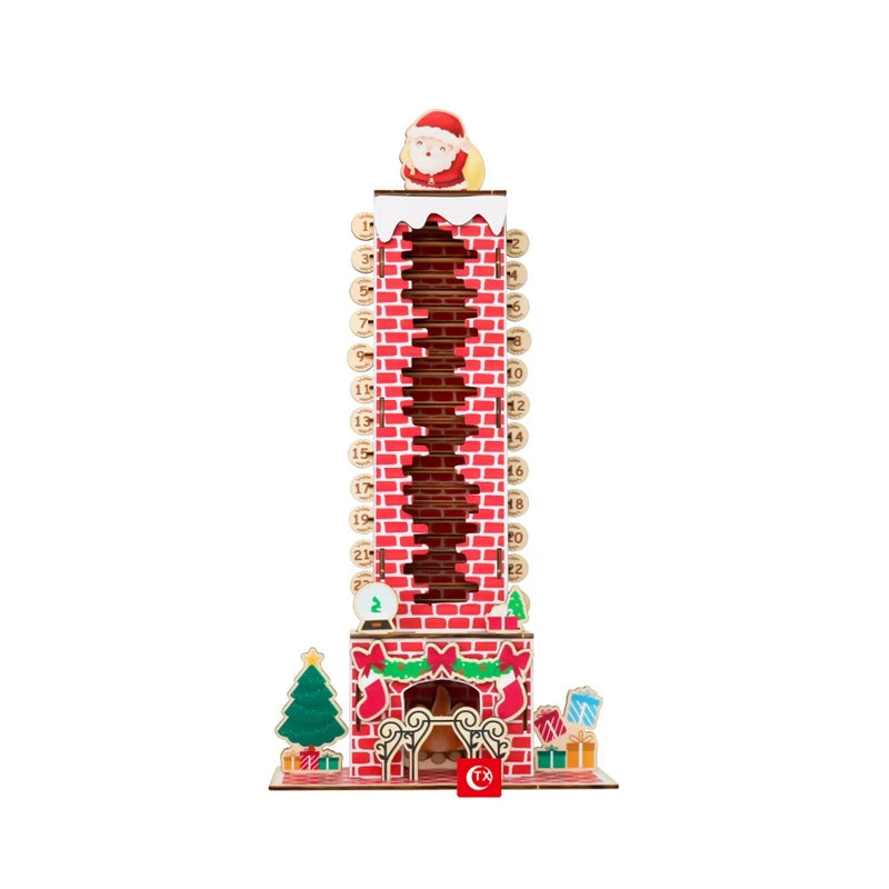 Advent Calendar | 2026 Wooden Santa Claus | 24 Day Countdown Ornament | Christmas Home Decor