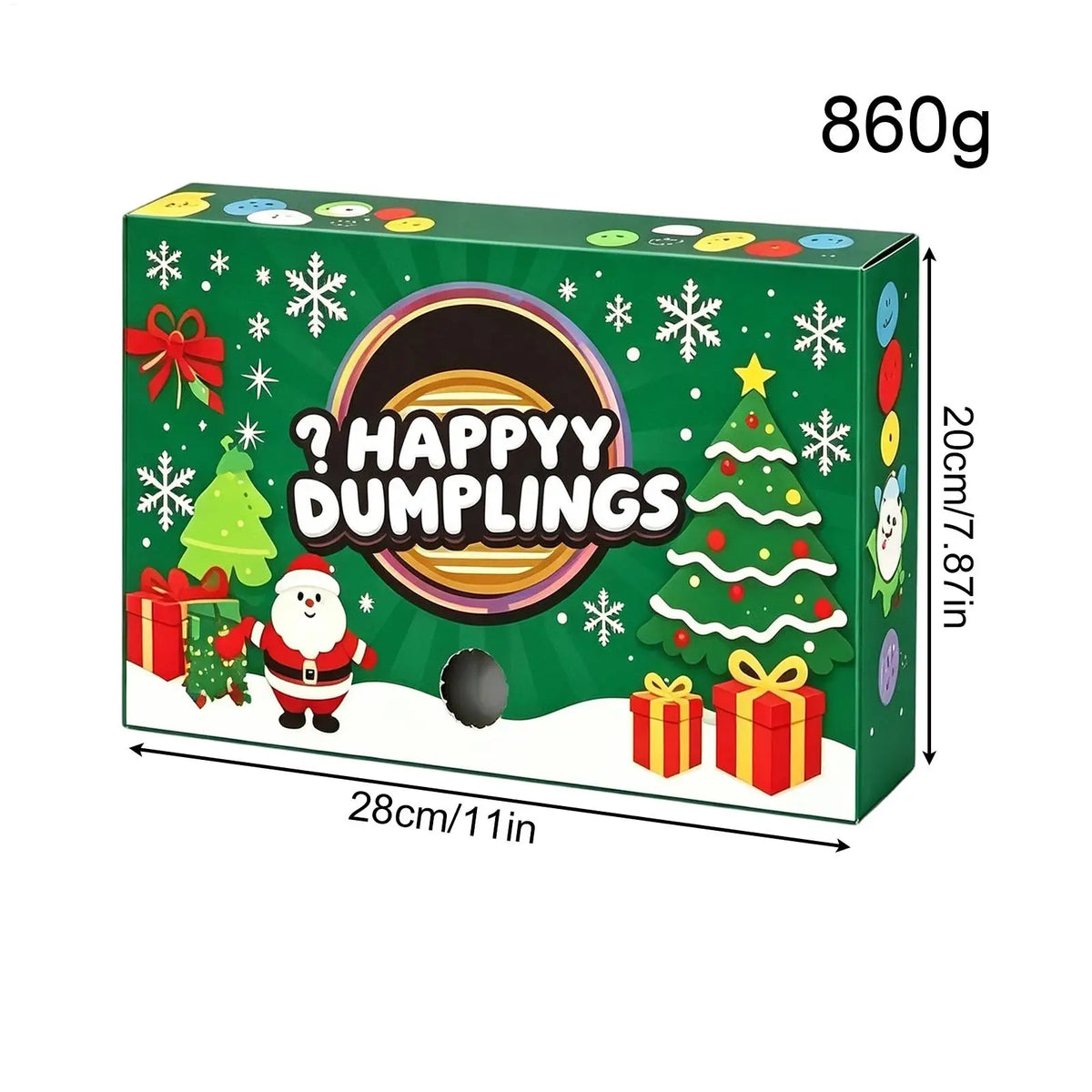 Advent Calendar | 2026 Dumpling Squishy | Slow Rising Stress Relief Sensory Fidget | Countdown Party Favors