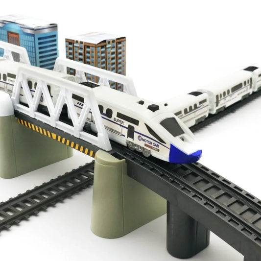 DIY Electric Train Set For Kids With Realistic Rail Tracks