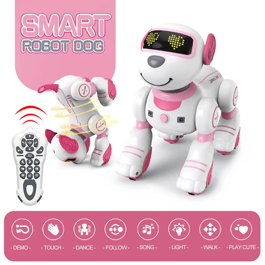 RC Robot Dog With Voice Remote Control Dancing Singing Toy