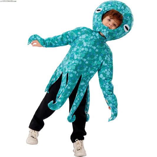 Halloween children's day stage performance show marine life animal deep sea color changing octopus costume - ToylandEU