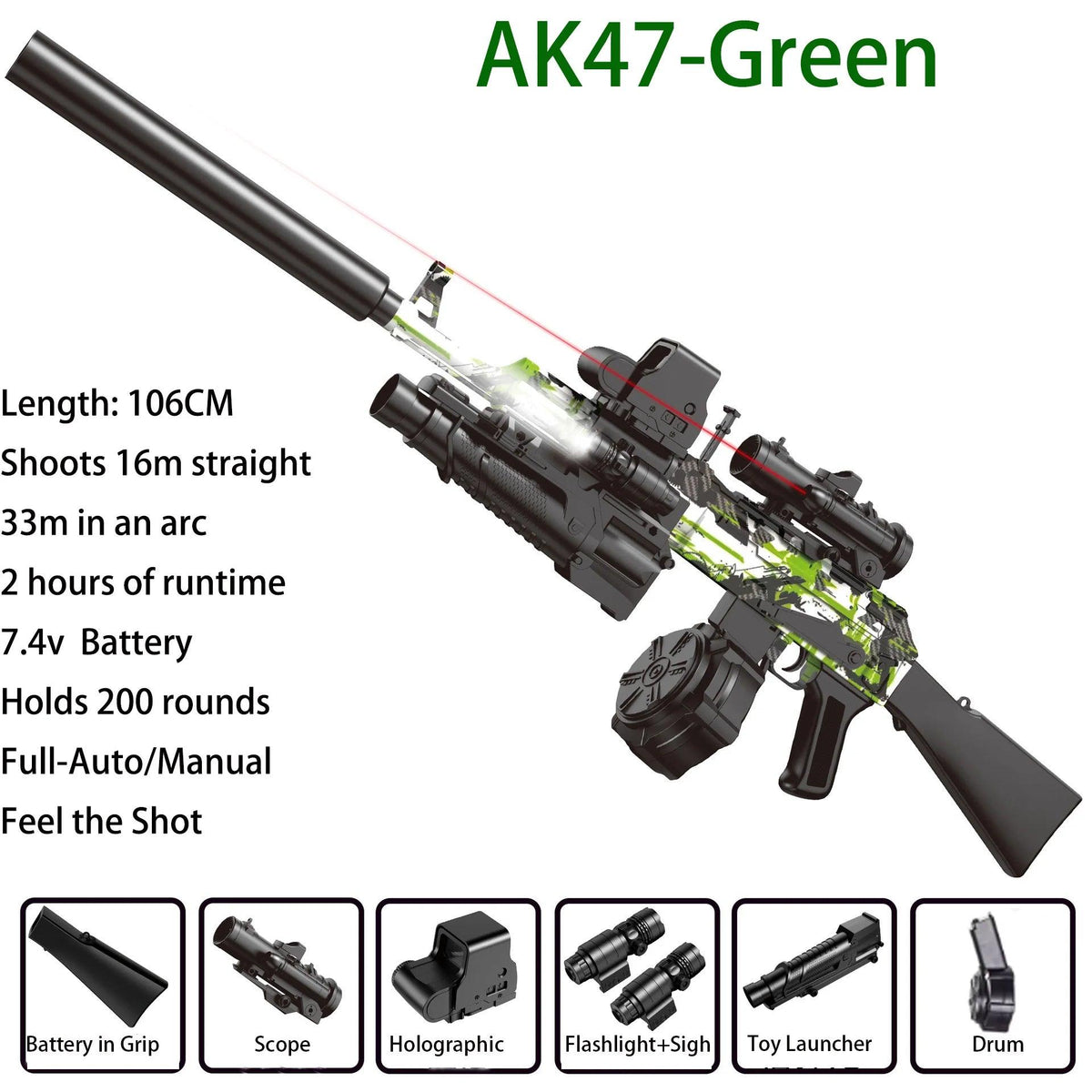 Gel Ball Blaster | 30M Range | Toylandeu™