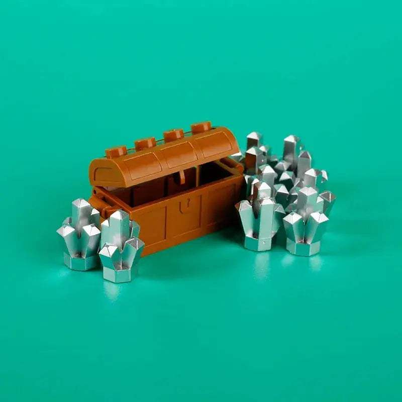 Building Blocks Money Box Treasure Chest Set Storage - ToylandEU