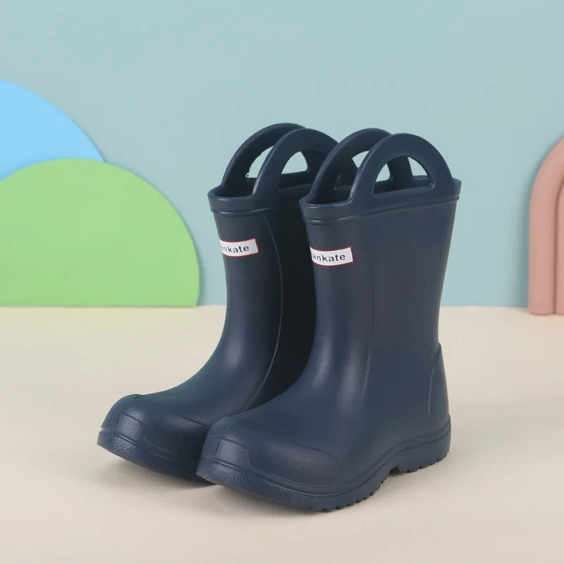 Children Rain Boots | Waterproof | Lightweight Rubber | Ages 7 To 13