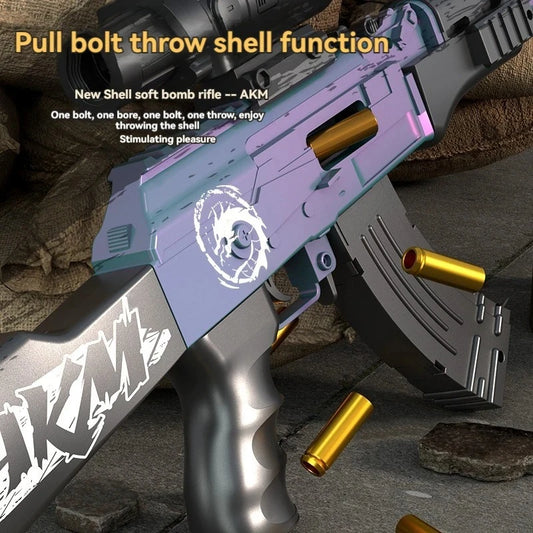 Manual Toy Rifle | Shell Ejecting Action | Soft Ammo Compatible | Ages 14 Plus