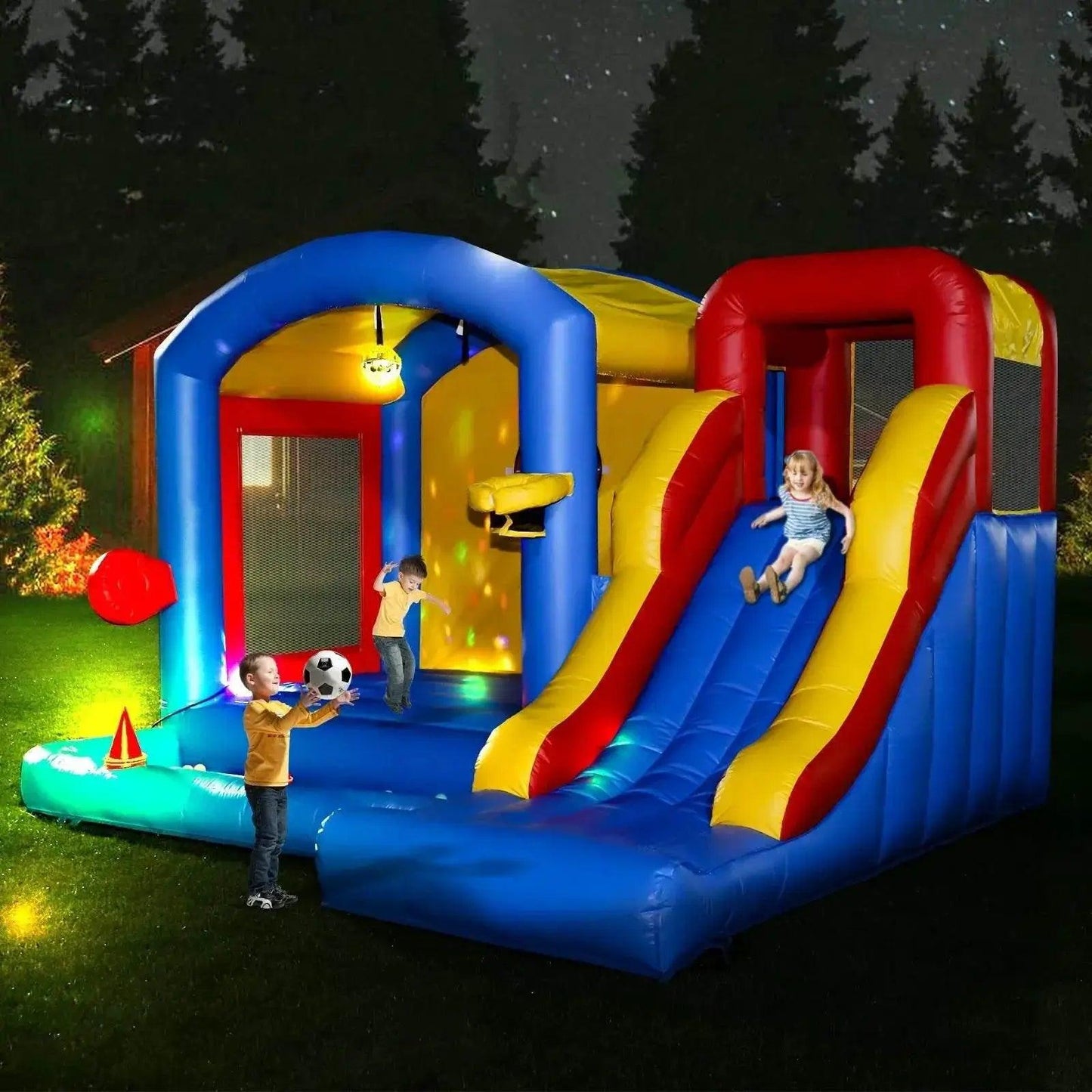 Giant Inflatable Bounce House Big Size Trampoline With Slide - ToylandEU