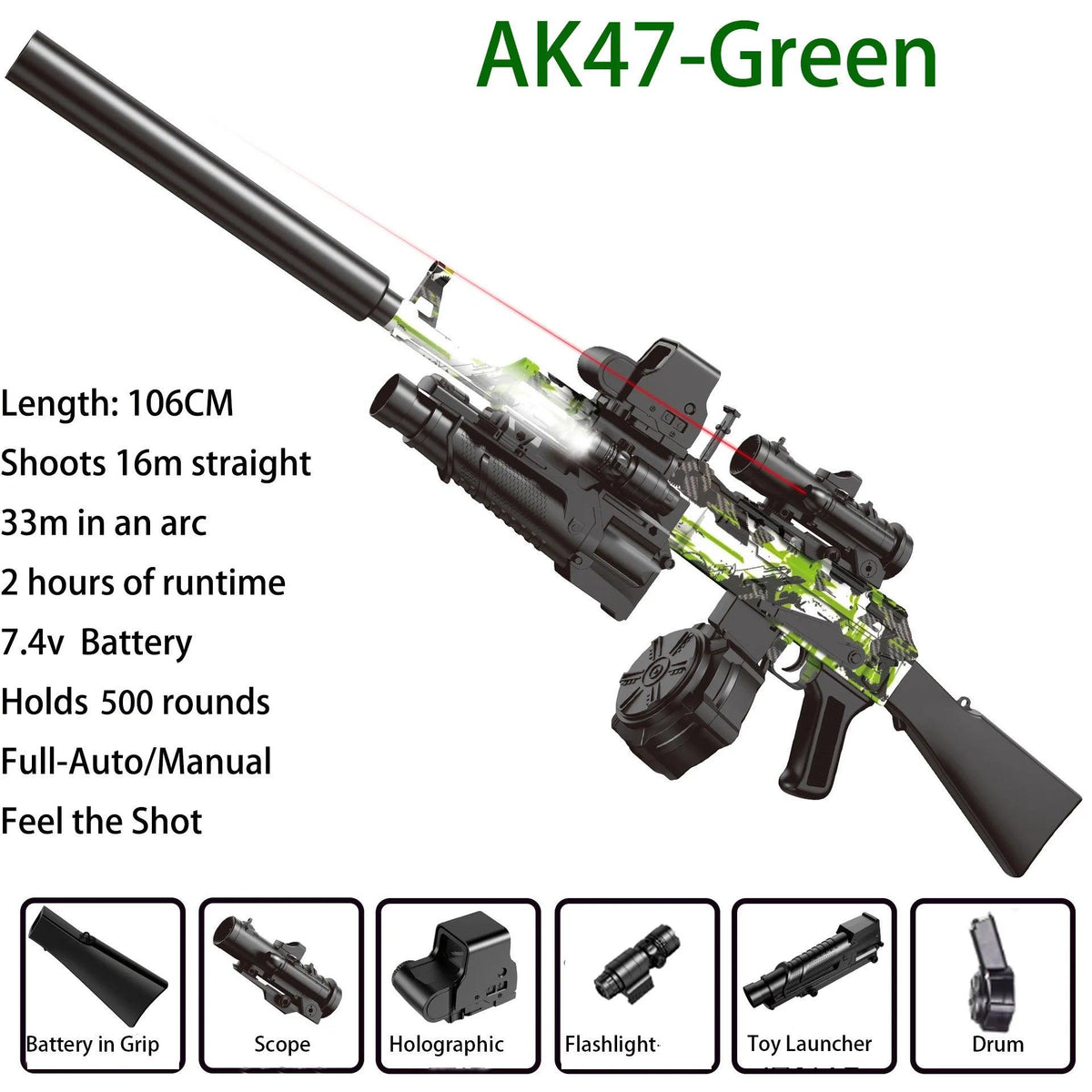 Gel Blaster | Full Auto 33M Range | Toylandeu™