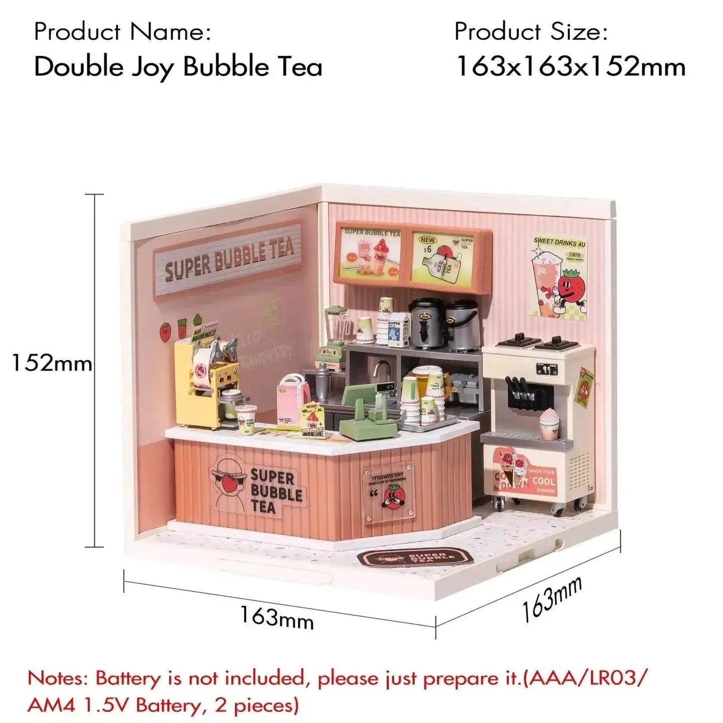 Robotime Rolife Super Creat Plastic Building Blocks DIY Miniature House Kit for Kids and Adults 3D Puzzle Fun 3D Puzzle - ToylandEU