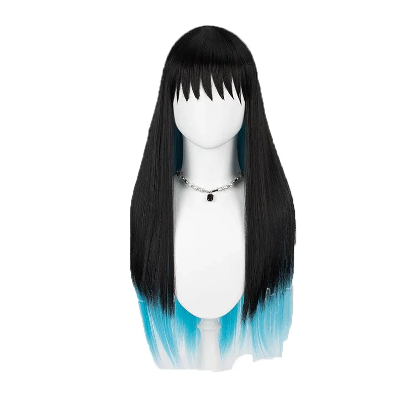 Demon Slayer Cosplay Costume | Knit Kimono With Wig | Unisex Adult | Halloween