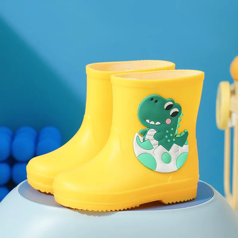 Children's Rain Boots | Anti-Slip | Dinosaur Cartoon Style | Unisex Youth