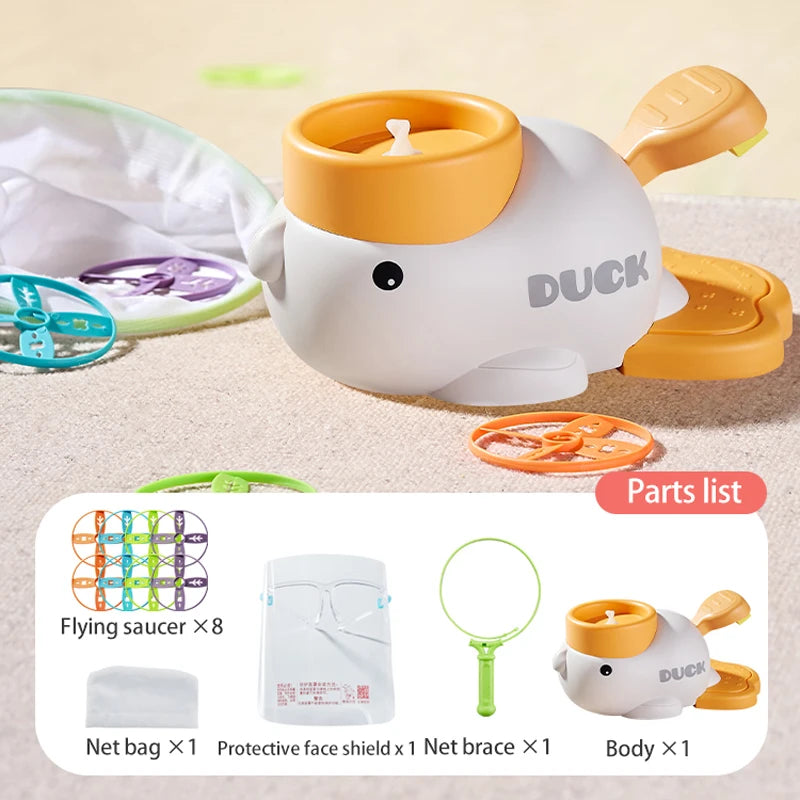 Foam Flying Disc | Hand Launch Rocket | Elephant And Duck Styles | Kids Toy