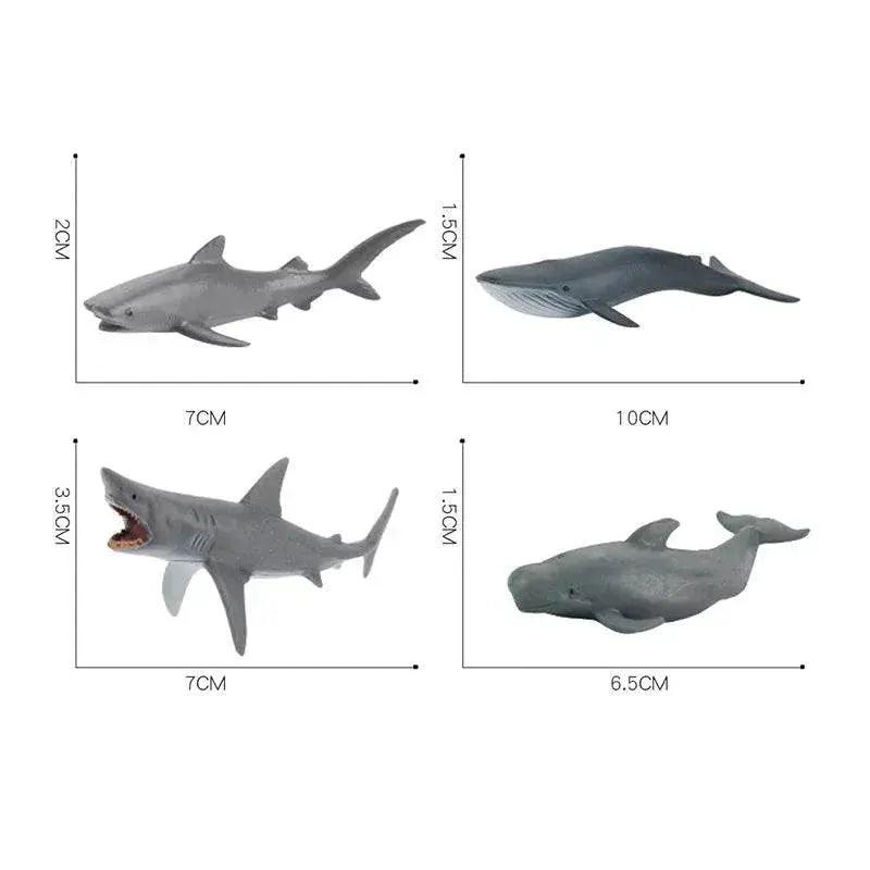 Premium Plastic Animal Figurines Ocean Life For Kids - ToylandEU