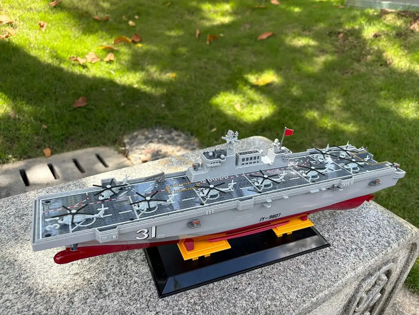 1:275 Scale 31 Inch Large Remote Controlled Warship Battleship Rc Ship On Lakes Pools Rivers Exhibits Models For Kids Boys A - ToylandEU