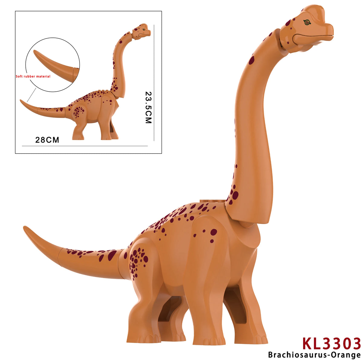 Brachiosaurus Brick Kit | Lego Compatible Blocks | Detailed Dino Model | Ages 7